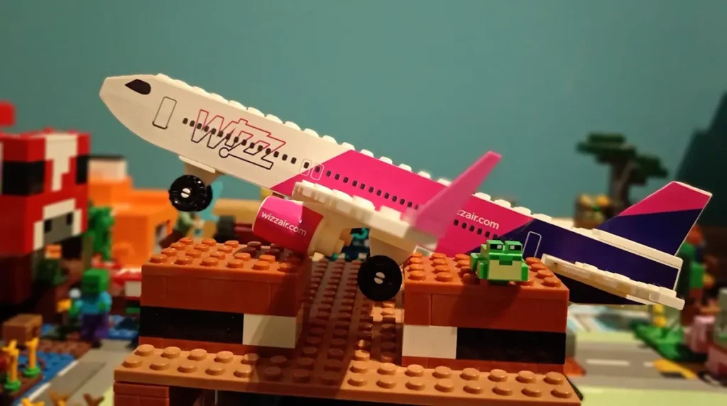 Wizz bricks plane